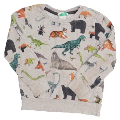 Sweatshirt (Beige, Multicolored) from Kelzuki x H&M