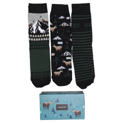 Socks (Green, Gray, Black) from Medicine