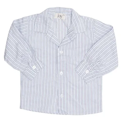 Chemise (Bleu, Blanc) de Joy Coton, Polyester