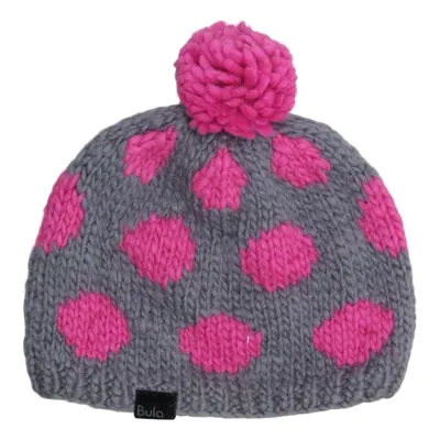 Tophue (Grå, Pink) fra Bula Akryl, Uld