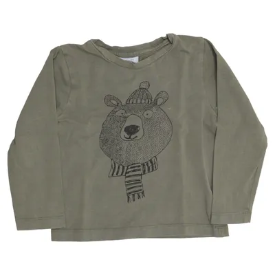 Long sleeve T-shirt (Green) from Noa Noa Miniature Elastane, Organic cotton