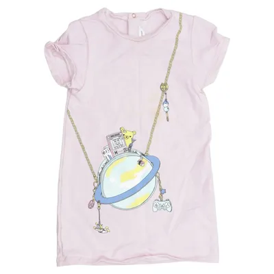 Robe (Rose, Multicolore) de Little Marc Jacobs Coton, Élasthane, Viscose