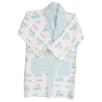 Peignoir (Blanc, Bleu, Gris) de David Fussenegger Coton, Viscose