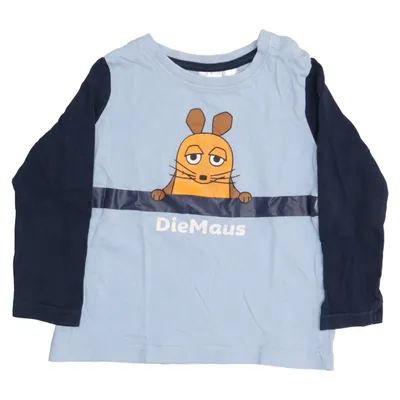 Long sleeve T-shirt (Blue) from DieMaus Cotton