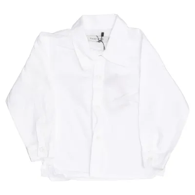 Shirt (White Mini L/S Shirt) van Name It Katoen