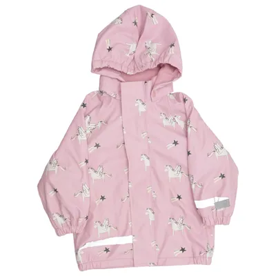 Regenjack (Roze, Meerkleurig) van Mywear Young Polyester, Polyurethaan