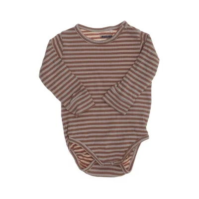 Body (Beige, Vit) från Rikiki Bomull, Elastan