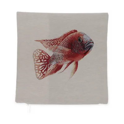 Cushion cover (Beige) from Casa di G.Bassi Cotton, Polyamide, Polyester