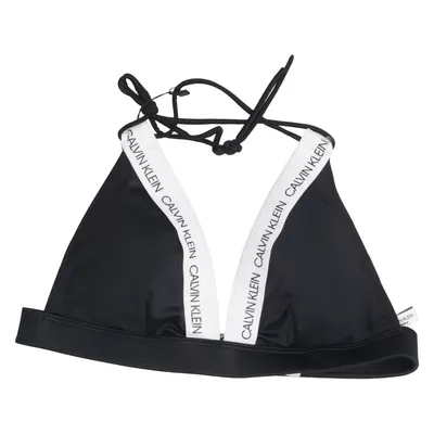 Haut de bikini (Noir, Blanc) de Calvin Klein Swimwear Élasthane, Polyamide