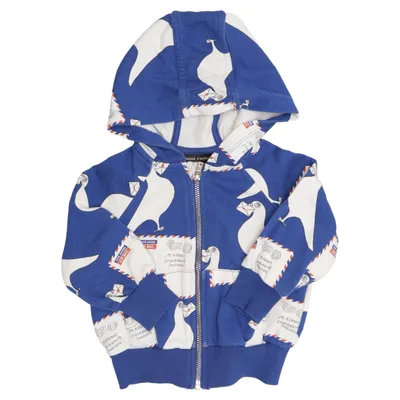 Capuchon sweater (Blauw, Wit, Meerkleurig) van Mini Rodini Katoen