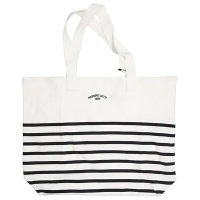Stofpose (Hvid, Sort) fra Massimo Dutti Bomuld