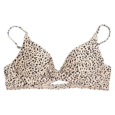 Bikini top (Beige, Zwart) van Scampi Elastaan, Polyamide