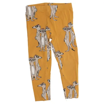 Leggings (Gul) från Lindex Kids Bomull, Elastan