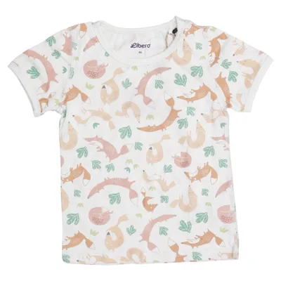 T-shirt (Blanc, Multicolore) de Libero Coton