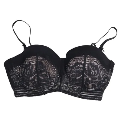 Bra (Black, Beige) from Hunkemöller Elastane, Polyamide, Polyester