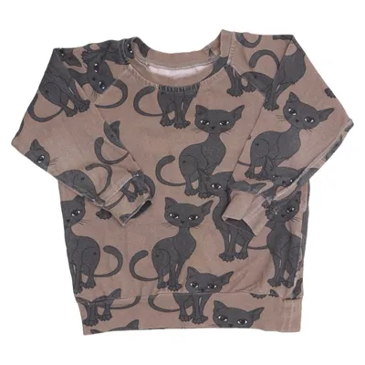 Sweatshirt (Marron, Noir) de Dear Sophie Coton, Élasthane