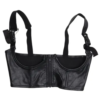 Bustier (Black) from Poster Grl Cotton, Elastane, Polyurethane, Viscose