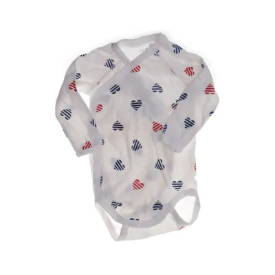 Body (White, Multicolored) from Petit Bateau Cotton