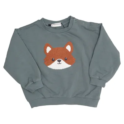 Sweatshirt (Green) from KappAhl Cotton, Elastane