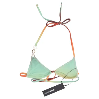 Bikiniöverdel (Grön, Orange, Flerfärgad) från Fashion Nova Elastan, Polyester
