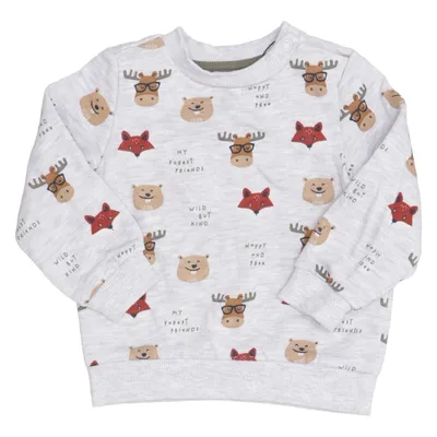 Sweatshirt (Gray, Multicolored) from Baby C&A Cotton, Polyester