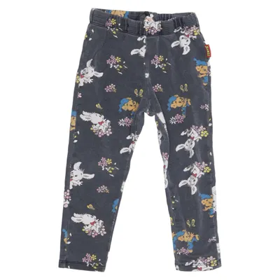 Broek (Grijs, Meerkleurig) van Bamse by Lindex Katoen, Elastaan