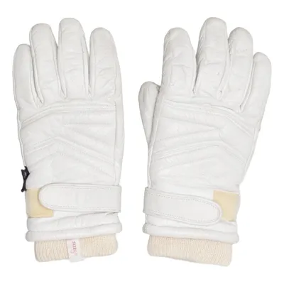 Leather gloves (White) from Hestra