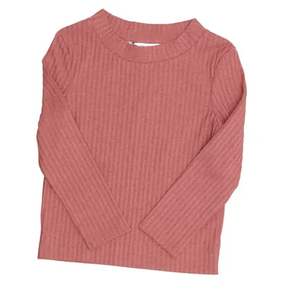 Langærmet t-shirt (Pink) fra Kids by NA-KD