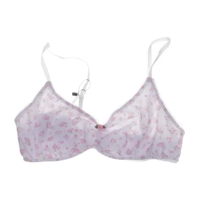 Brassière (Blanc, Rose) Coton, Élasthane