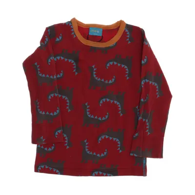 Long sleeve T-shirt (Red, Multicolored) from Me&i Cotton, Elastane