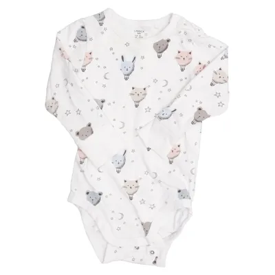 Body (White, Multicolored) from Lindex Baby Cotton, Elastane
