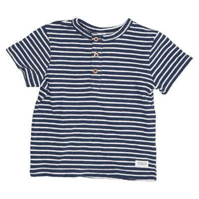T-shirt (Bleu, Blanc) de Topomini Coton, Polyester