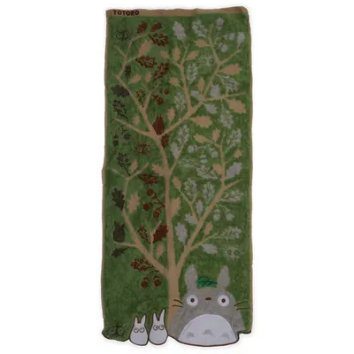Handdoek (Groen, Meerkleurig) van Totoro