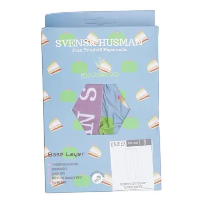 Pantalon thermique (Bleu, Vert, Multicolore) de Svensk Husman Bambou, Élasthane