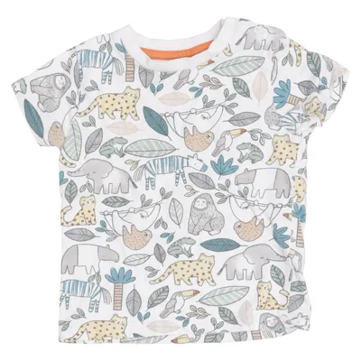 T-shirt (Vit, Flerfärgad) från Nutmeg Bomull