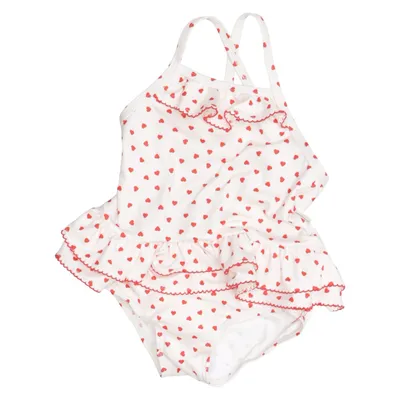Badpak (Wit, Rood) van MarMar Copenhagen Elastaan, Gerecycled polyester