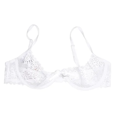Bra (White) from Obsessive Elastane, Polyamide