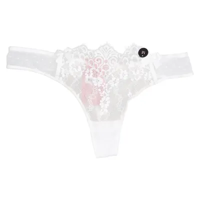 Thongs (White) from Hunkemöller Cotton, Elastane, Polyamide