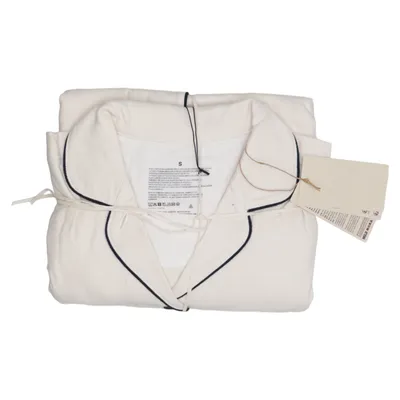 Pyjamas (Vit, Svart) från Muji Bomull