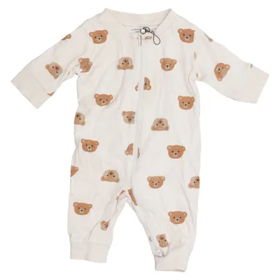 Sparkdräkt (Beige, Brun) från Lindex Baby Bomull