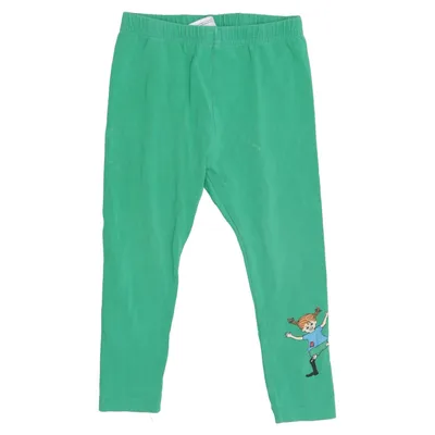 Leggings (Green) from Pippi Långstrump by Martinex Elastane, Organic cotton