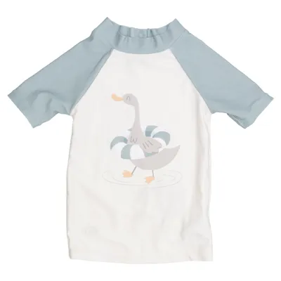Zwemshirt (Beige, Groen) van Swim Essentials Elastaan, Gerecycled polyester