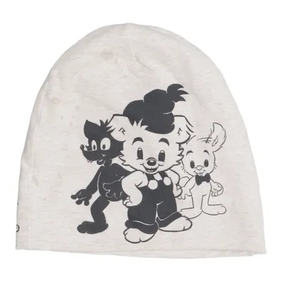 Beanie (Beige, Zwart) van Bamse by Lindex Katoen, Elastaan, Polyester