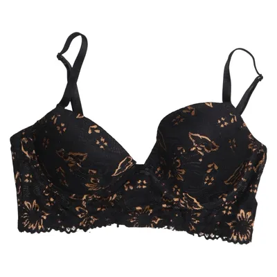 Bra (Black, Gold) from Petit Secrets Elastane, Polyamide