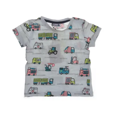 T-shirt (Blauw, Meerkleurig)