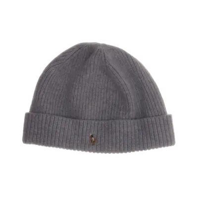 Beanie (Grijs) van Polo Ralph Lauren Merinowol
