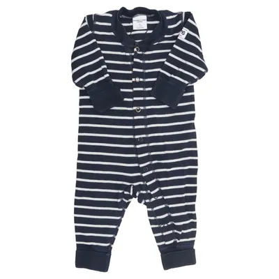 Rompers (Blue, White) from Polarn O. Pyret Organic cotton