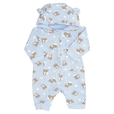 Rompers (Blue, Multicolored) from Orsolino Cotton, Polyester