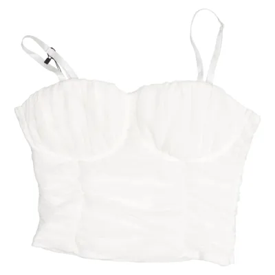 Bustier (Blanc) de Yu & Me Élasthane, Polyester
