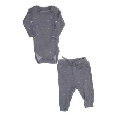 Set (Grå, Vit) från Name It Elastan, Modal, Ekologisk bomull